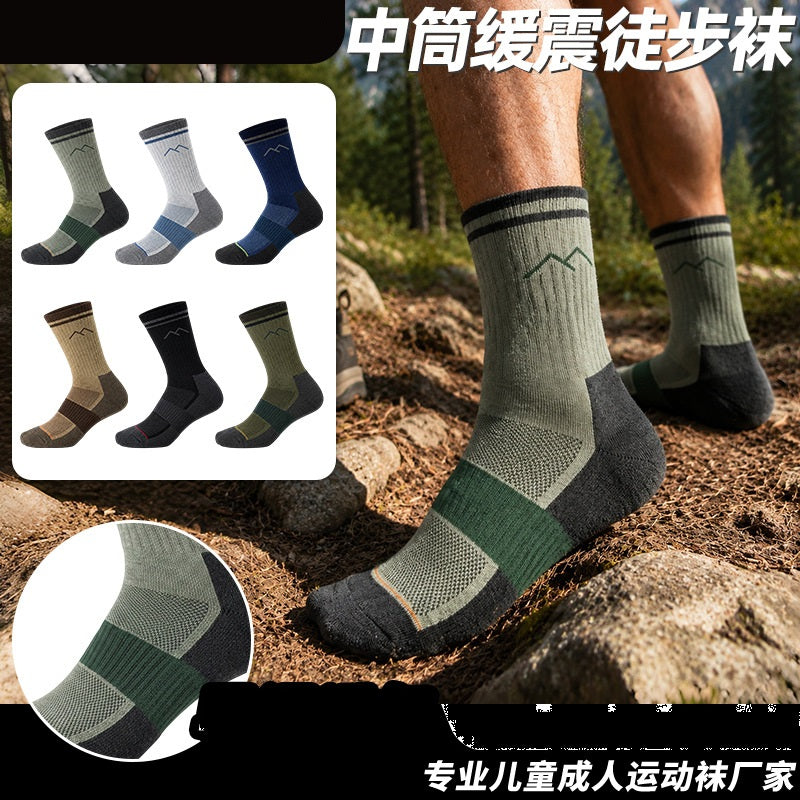 Hiking Socks, Breathable Socks, Outdoor Running, Men's and Women's Quick-drying Long Socks, Professional High-tops