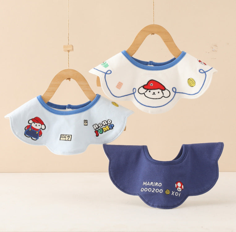 Baby bib towel, newborn waterproof bib, baby mouth cover, male baby scarf, cotton mouth bag for 0-2 years old