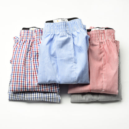 Men's straight-leg cotton pajama pants, loose-fitting sleep pants, three-piece home shorts, woven Arlo pants