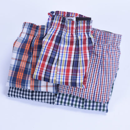 Men's straight-leg cotton pajama pants, loose-fitting sleep pants, three-piece home shorts, woven Arlo pants
