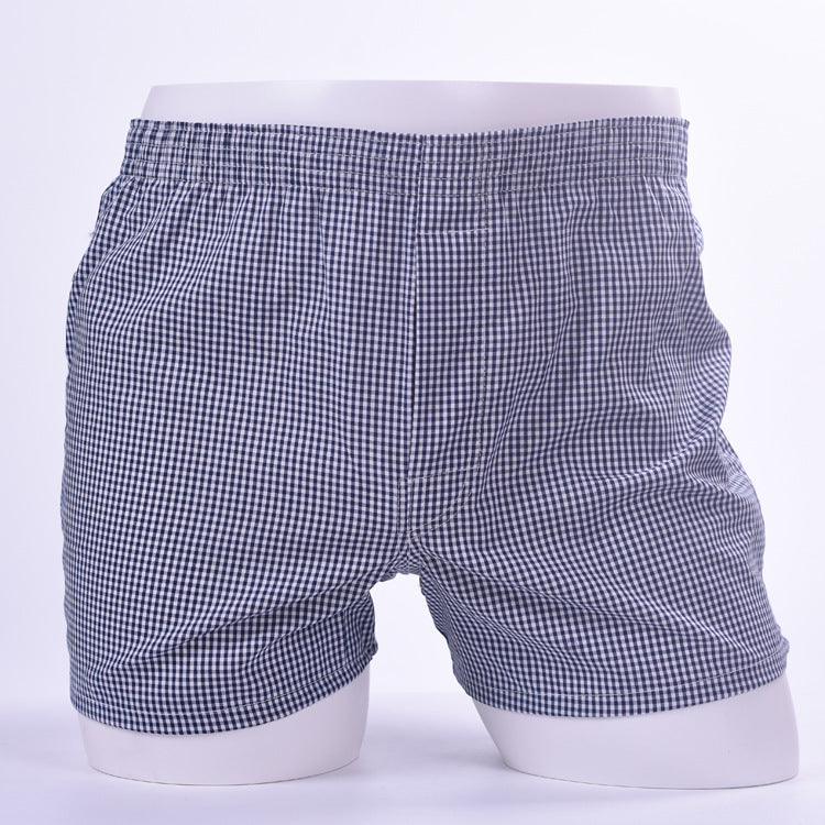 Men's straight-leg cotton pajama pants, loose-fitting sleep pants, three-piece home shorts, woven Arlo pants