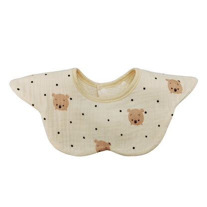 Summer quick-drying 360-degree bib for children, baby cotton pure fabric type A bib, baby apron