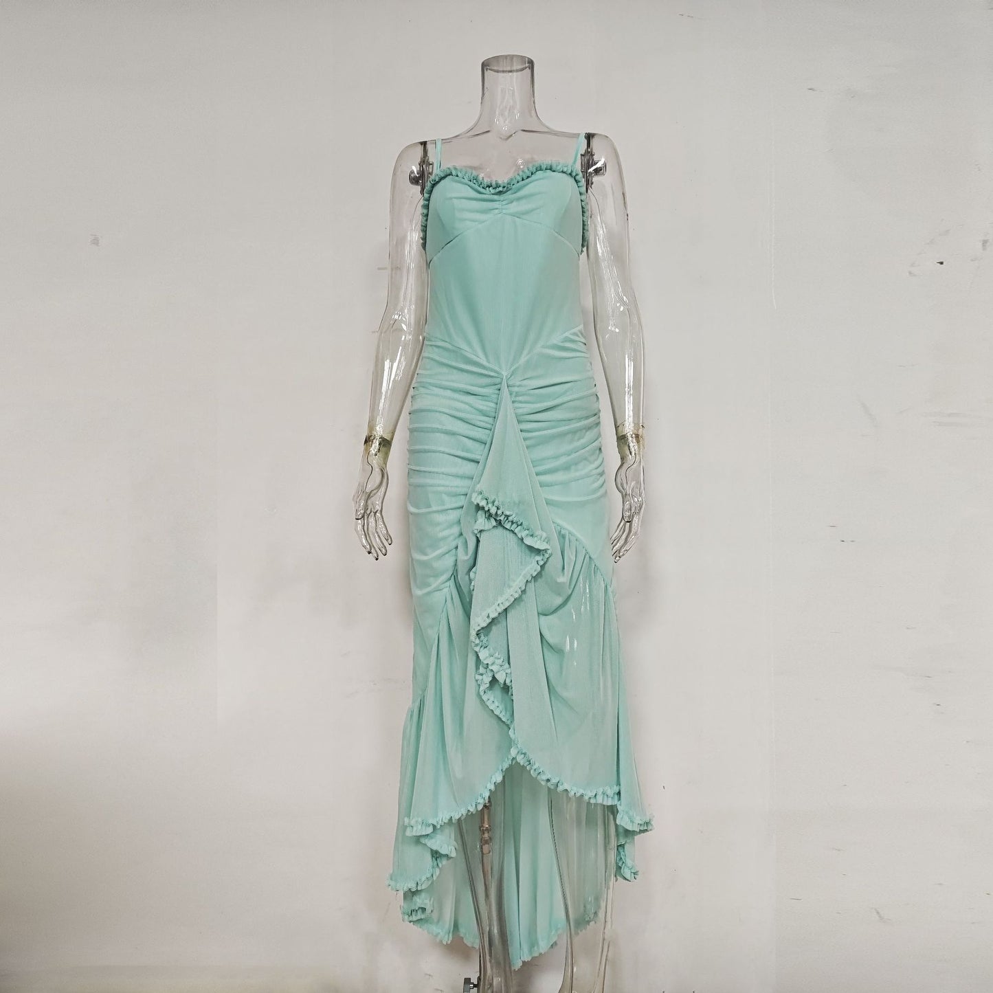 Sophisticated dress women's halter dress long dress sleeveless dress for women