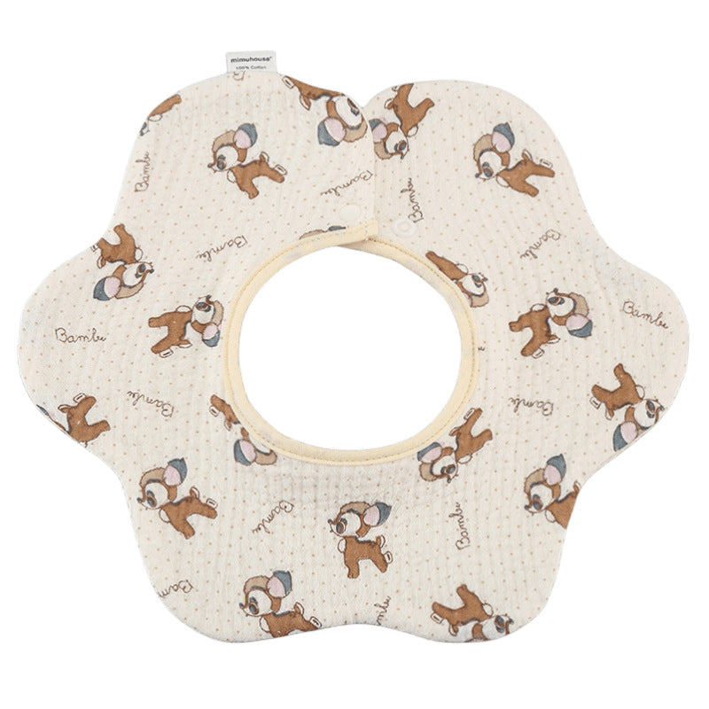 Summer quick-drying 360-degree bib for children, baby cotton pure fabric type A bib, baby apron