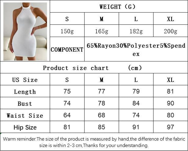 Women's Spring/Summer New Style Party Dress - Sexy Backless V-Neck Sleeveless A-line Skirt
