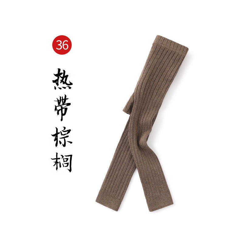 春秋新款女童打底裤纯色精梳棉打底袜外穿春季儿童韩版九分裤批发