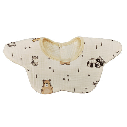Summer quick-drying 360-degree bib for children, baby cotton pure fabric type A bib, baby apron