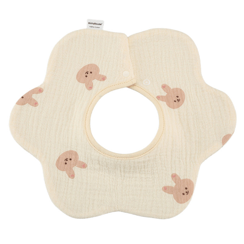 Summer quick-drying 360-degree bib for children, baby cotton pure fabric type A bib, baby apron