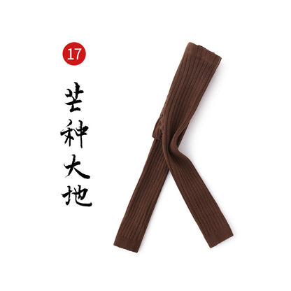 春秋新款女童打底裤纯色精梳棉打底袜外穿春季儿童韩版九分裤批发