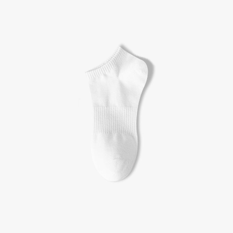 Socks Men's Long Tube Socks 100% Authentic Pure Cotton Anti-Bacterial Odor-Repellent Sweat-Absorbing Short Socks Four Seasons Style Men's Mid-Calf Socks Spring/Summer