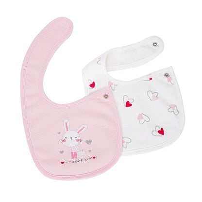 Cartoon children's bib - Pure cotton baby bib with waterproof function - All-cotton waterproof bib for babies - Baby apron - Class A cotton
