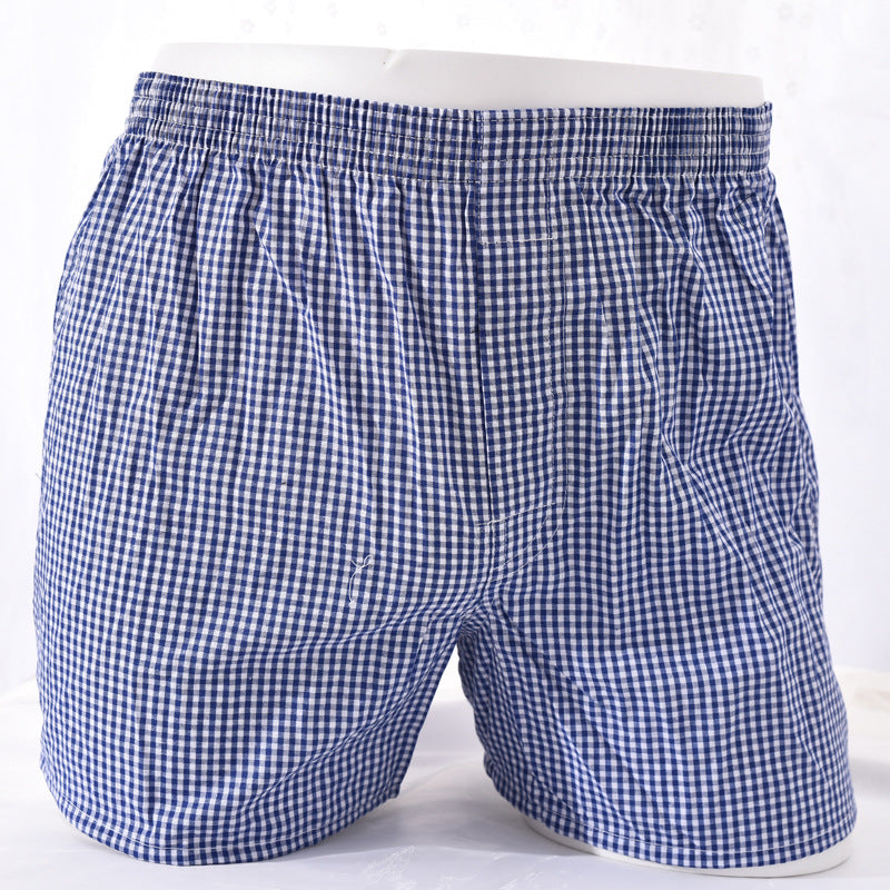 Men's straight-leg cotton pajama pants, loose-fitting sleep pants, three-piece home shorts, woven Arlo pants