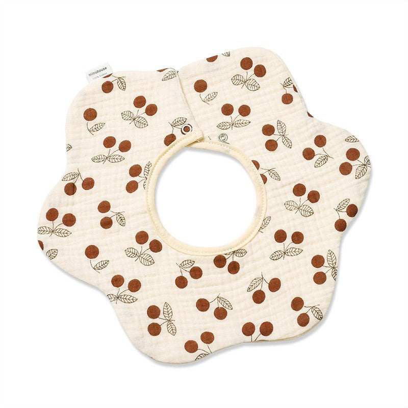 Summer quick-drying 360-degree bib for children, baby cotton pure fabric type A bib, baby apron