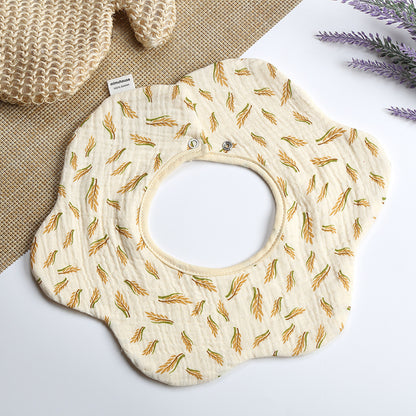 Summer quick-drying 360-degree bib for children, baby cotton pure fabric type A bib, baby apron