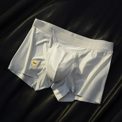 Antibacterial mulberry silk cooling underwear for men - smooth, shiny, luxurious, ideal choice for men.