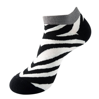 Boat sock man, summer and spring short socks for women, light-crowned short style stockings, oil painting avocado trend stockings, wholesale for sale