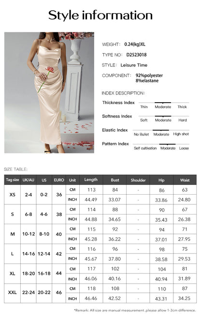 Spring and summer casual and sexy pure color halter-neck dresses, evening gowns for women