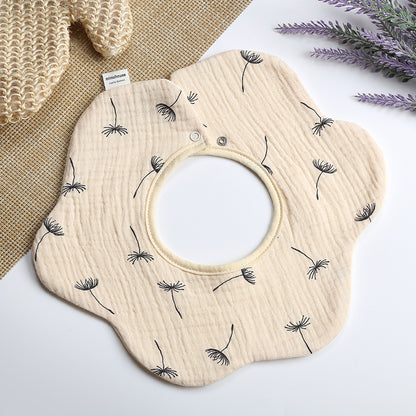Summer quick-drying 360-degree bib for children, baby cotton pure fabric type A bib, baby apron