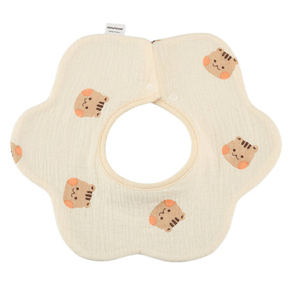 Summer quick-drying 360-degree bib for children, baby cotton pure fabric type A bib, baby apron