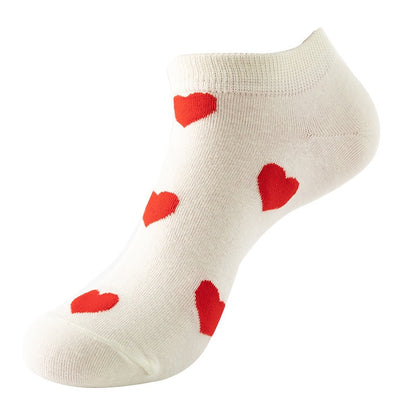 Boat sock man, summer and spring short socks for women, light-crowned short style stockings, oil painting avocado trend stockings, wholesale for sale
