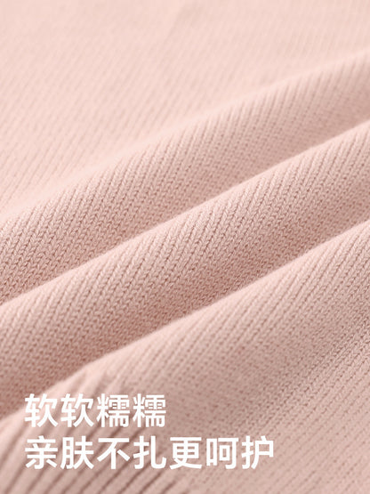 Little girl bunny pullover autumn cartoon round-neck A-type sweater, warm long-sleeved top, children's base knitting sweaterLittle girl bunny pullover autumn cartoon round-neck A-type sweater, warm long-sleeved top, children's base layer knitwear