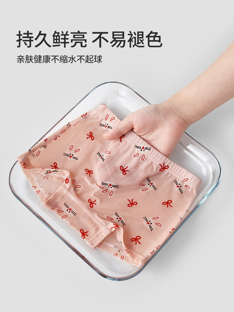 ZYZN187秋季儿童内裤批发可爱女生短裤纯棉卡通小兔女童平角内裤