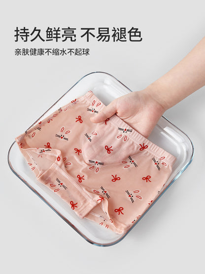 ZYZN187秋季儿童内裤批发可爱女生短裤纯棉卡通小兔女童平角内裤