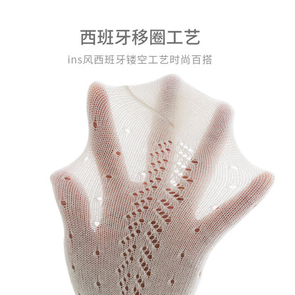 宝宝打底裤袜新生婴儿网眼连裤袜春季精梳棉薄款蝴蝶结儿童连体袜