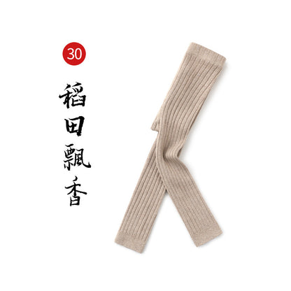 春秋新款女童打底裤纯色精梳棉打底袜外穿春季儿童韩版九分裤批发