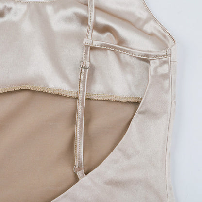Sexy strapless backless dress for spring - new style, elegant and form-fitting long dress