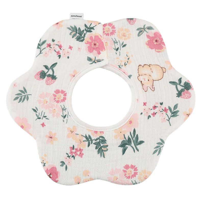 Summer quick-drying 360-degree bib for children, baby cotton pure fabric type A bib, baby apron