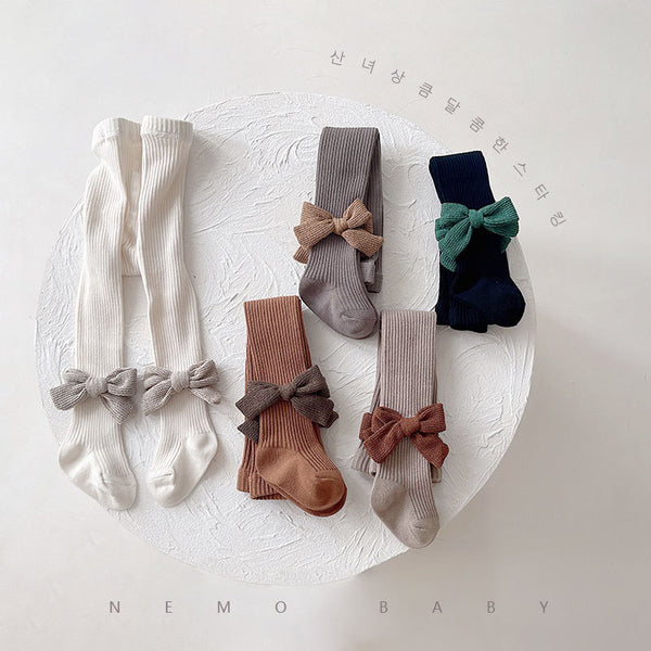 Baby bottom pants for children suitable for autumn and winter, double-needle woven, one-piece baby dress for girls, matching pantyhose for toddlers