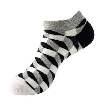 Boat sock man, summer and spring short socks for women, light-crowned short style stockings, oil painting avocado trend stockings, wholesale for sale