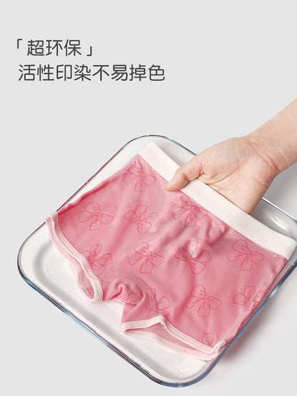 ZYZ儿童内裤批发2024新款A类宝宝平角内裤卡通蝴蝶结女童内裤礼盒