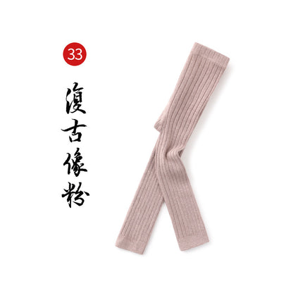 春秋新款女童打底裤纯色精梳棉打底袜外穿春季儿童韩版九分裤批发