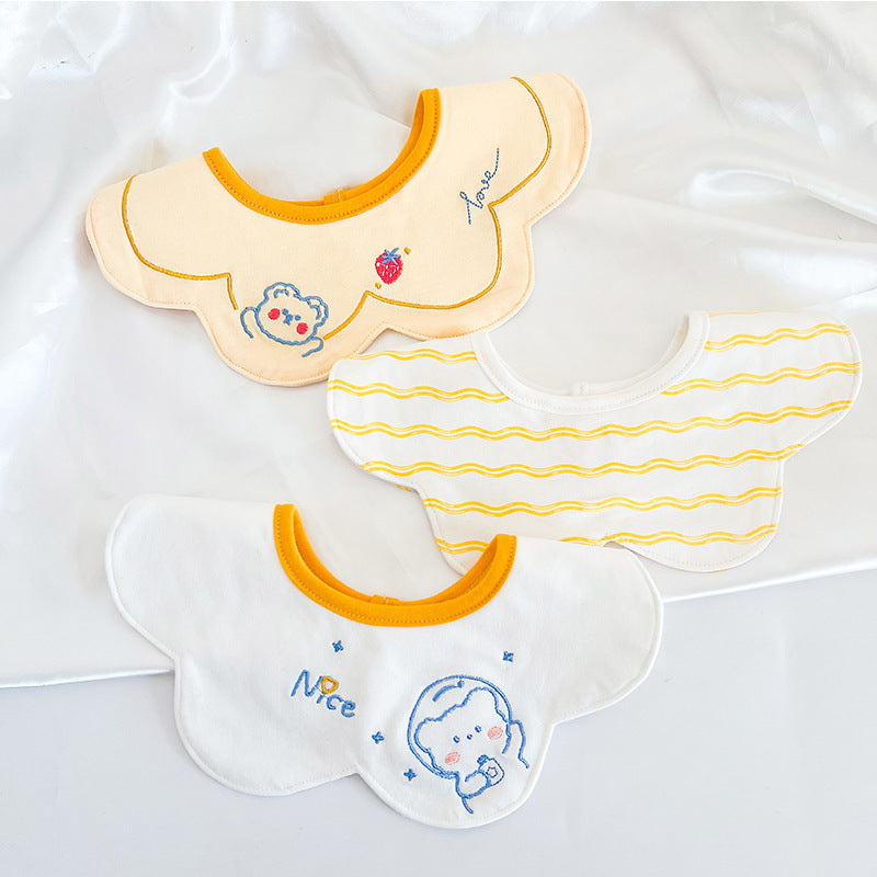 Baby bib towel, newborn waterproof bib, baby mouth cover, male baby scarf, cotton mouth bag for 0-2 years old