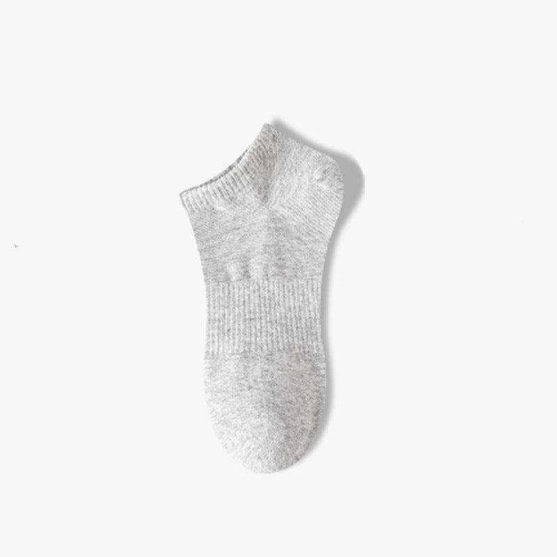 Socks Men's Long Tube Socks 100% Authentic Pure Cotton Anti-Bacterial Odor-Repellent Sweat-Absorbing Short Socks Four Seasons Style Men's Mid-Calf Socks Spring/Summer