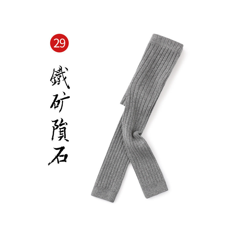 春秋新款女童打底裤纯色精梳棉打底袜外穿春季儿童韩版九分裤批发