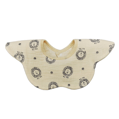 Summer quick-drying 360-degree bib for children, baby cotton pure fabric type A bib, baby apron