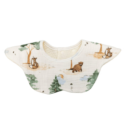 Summer quick-drying 360-degree bib for children, baby cotton pure fabric type A bib, baby apron