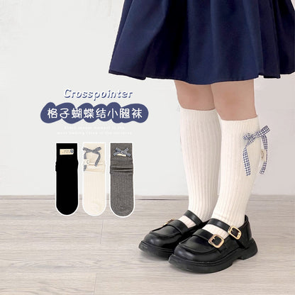 儿童袜子秋冬新款双针中筒袜韩系复古男童女童宝宝运动潮袜批发