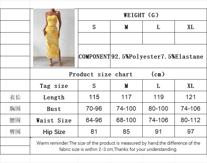 Women's TK net mesh printed dress - Spring/Summer new style, high waist, fitted, slit at the hem, racerback, full skirt