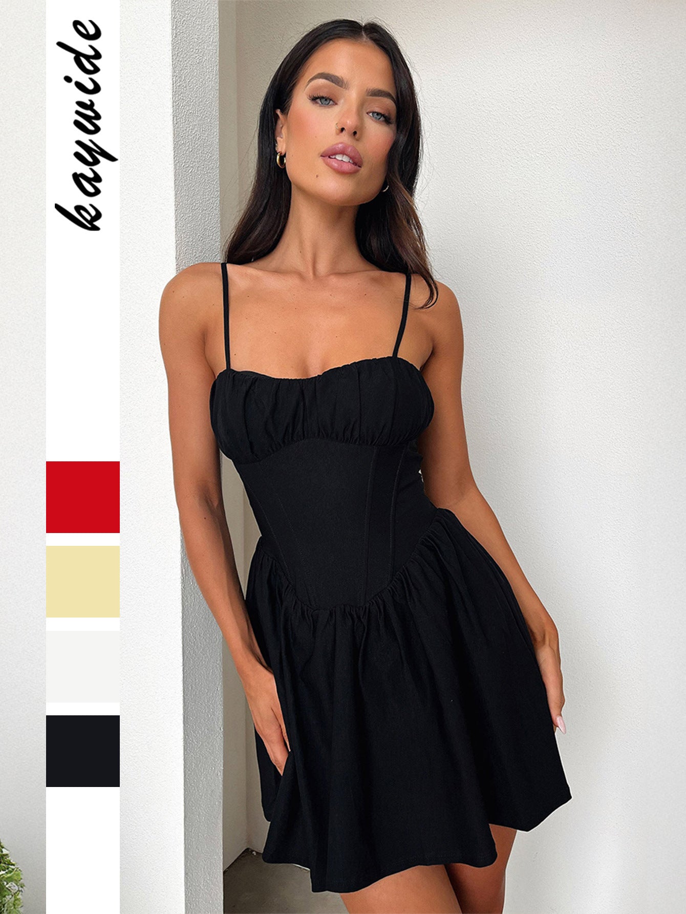 Sexy strapless racerback dress for women in summer