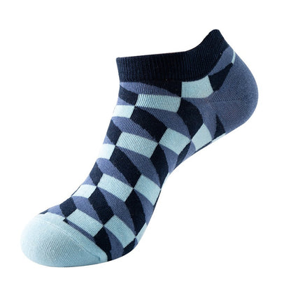 Boat sock man, summer and spring short socks for women, light-crowned short style stockings, oil painting avocado trend stockings, wholesale for sale