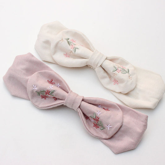Baby hairband with princess-style cute and stylish big bow for the 100th day of life of children's hair accessory to wear on the head