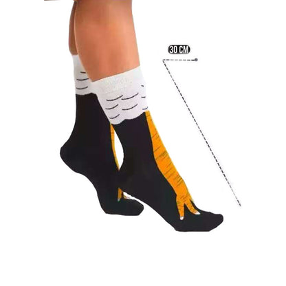 Interesting Knee-length Sock Ideas - Funny Chicken-feather Socks, the Same Style As Those on Douyin, Short Leg Socks